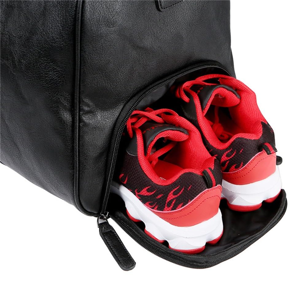 Borsa da Palestra per Donna Uomo Borsa da viaggio for fitness a tracolla in pelle uomo Fine Settimana