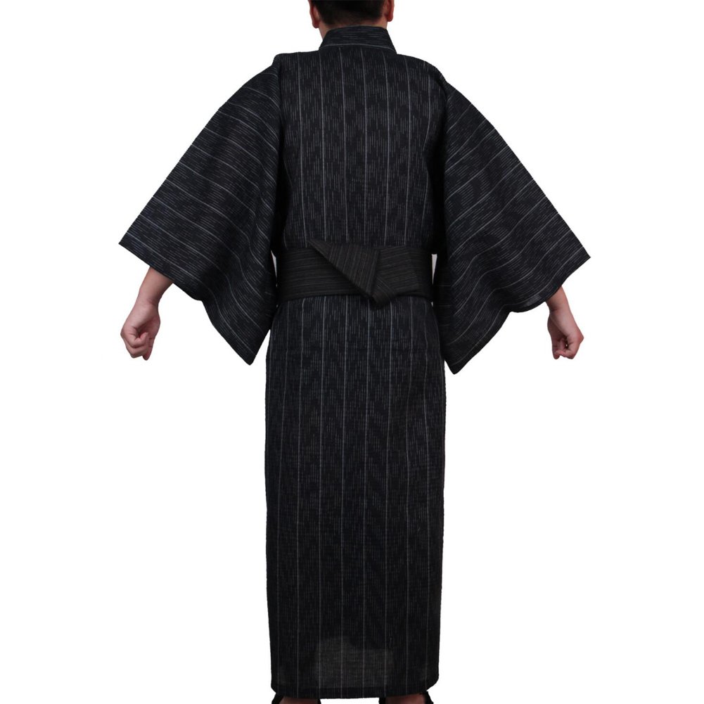 Kimono japonés Yukata japonés para Hombres Home Robe Vestido japonés para Pijamas # 01
