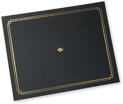 Vista 15 de Gartner Studios Gris con soportes para certificados de lámina plateada, papelería personalizada, 9.5 x 11.875 pulgadas, 6 unidades Gris con plata