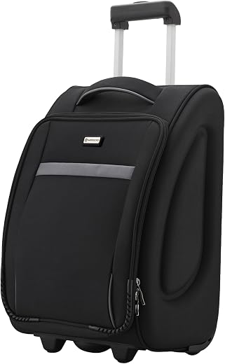 HARISSONS Sleek Cabin Trolley | 38L | Lightweight EVA-Molded Business Luggage | Clothing Compartment | Smooth Wheels | Cab...