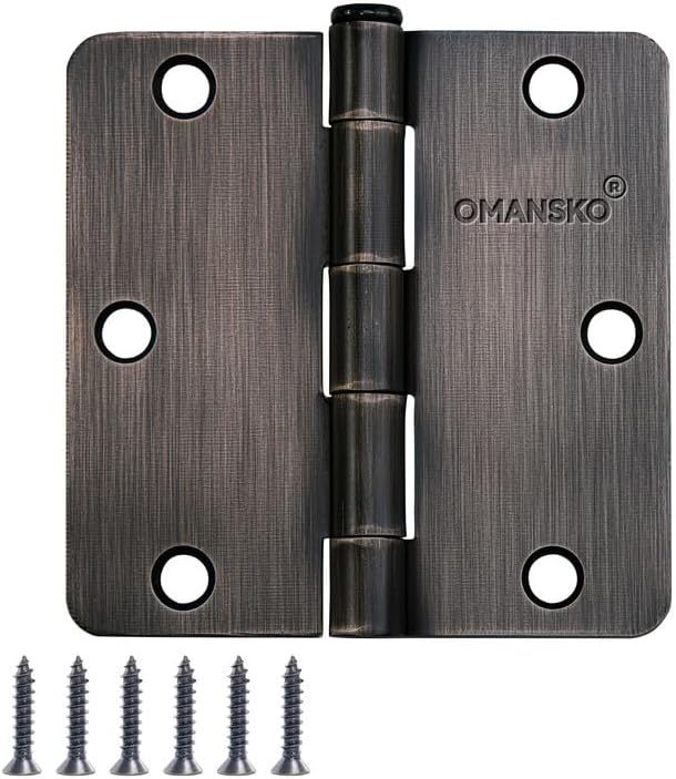 Door hinges 3.5 x 3.5 inch oil rubbed bronze, 30 pack