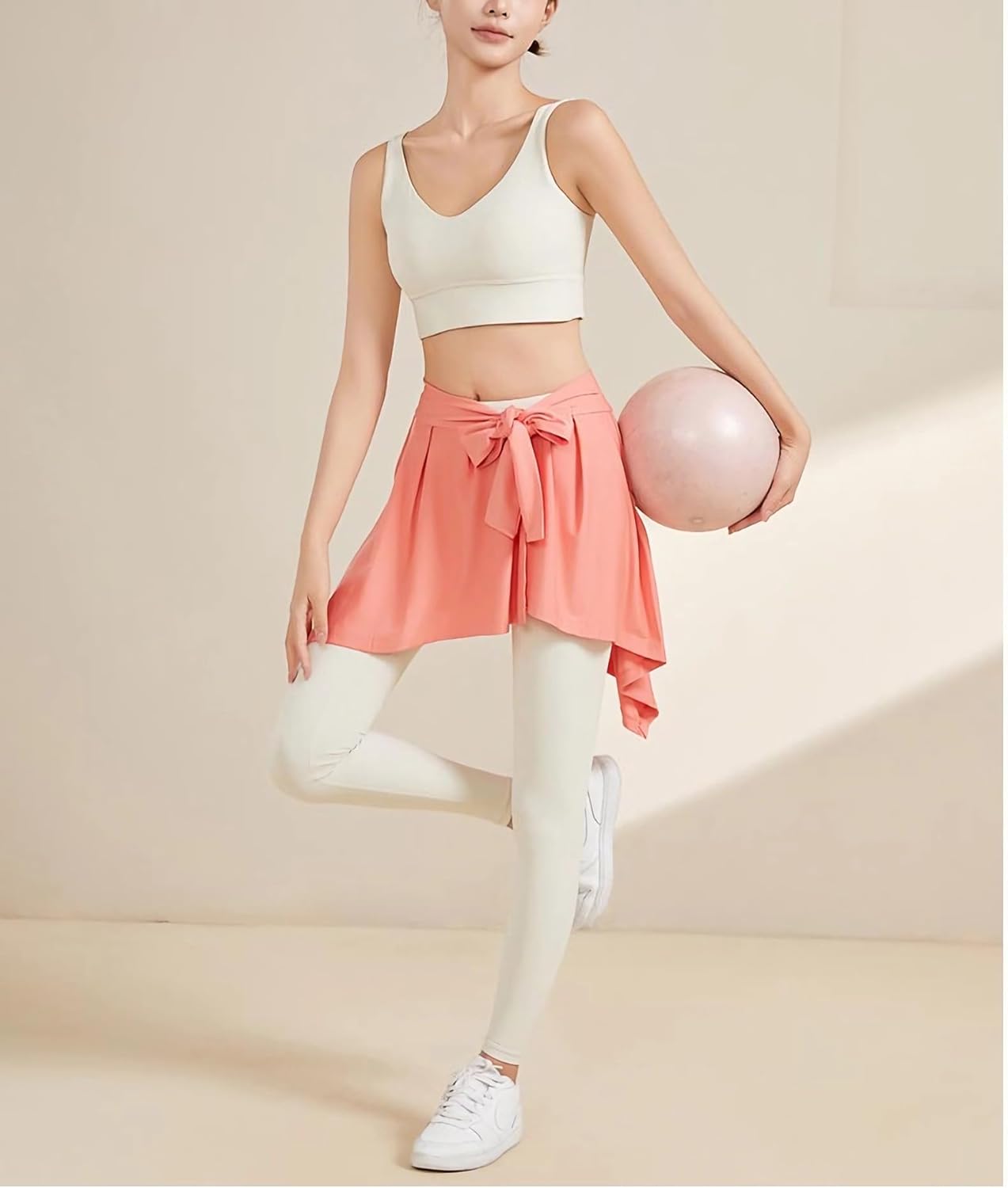 Women's Wrap Skirt Covers Hips to Prevent Embarrassment, Yoga Fitness Exercise Dance Outer Hip Scarf