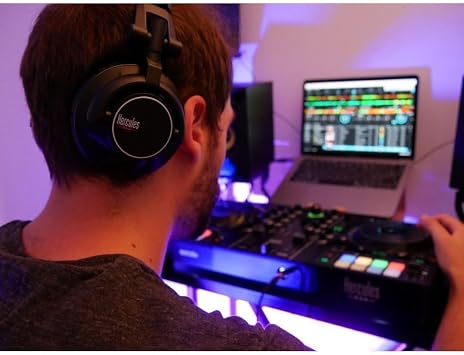 Hercules HDP DJ60 Professional-Quality DJ Headphones - High Performance, Foldable and Comfortable