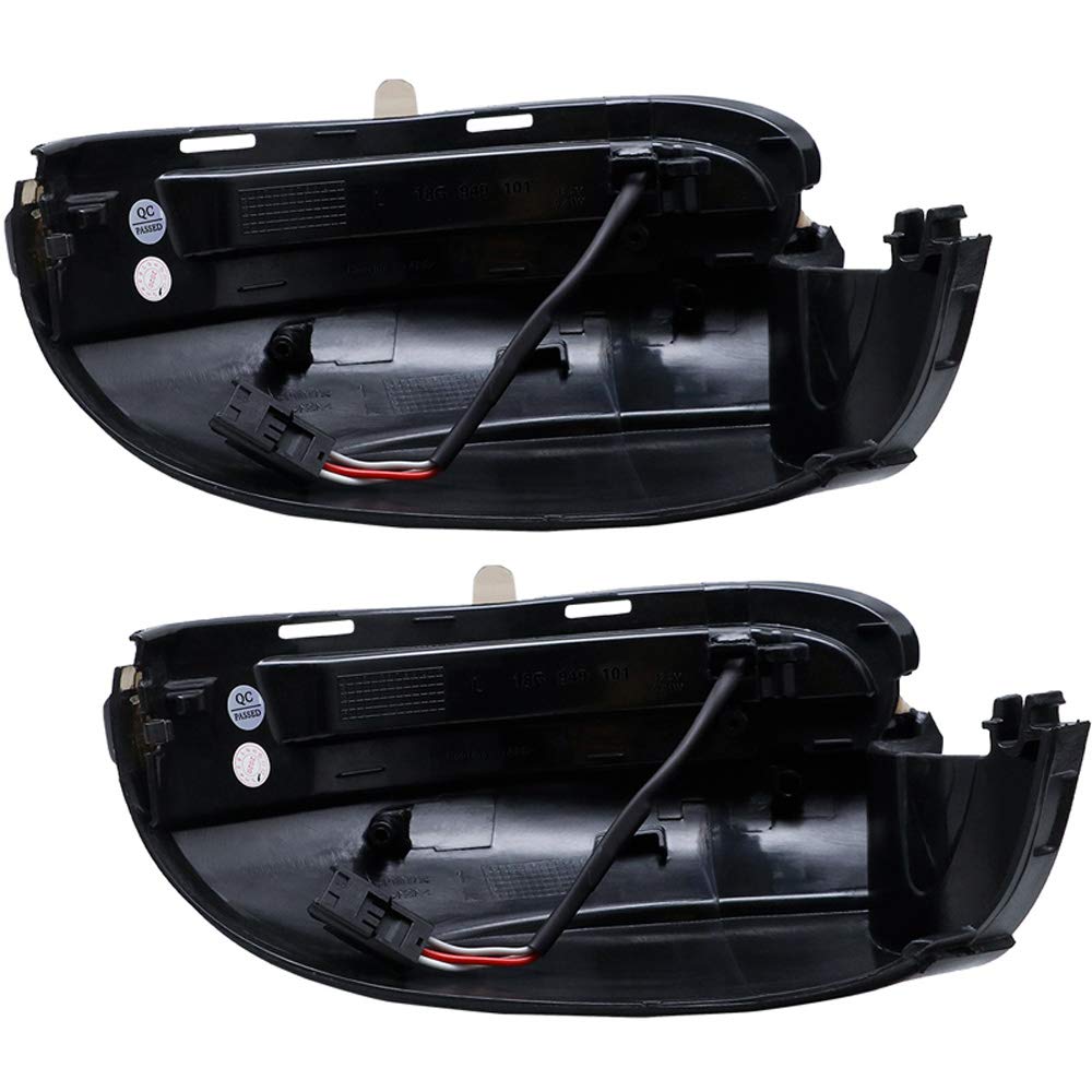 Indicatori di direzione laterali per specchietti retrovisori - compatibile con Volkswagen Golf VI 2008-2012 & Touran 2010-2015 - Grigio - incl. luci dinamiche