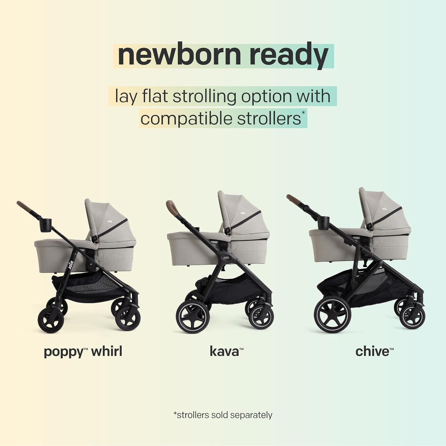 Joie Baby, Carry Cot, 2-in-1 Carry Cot & Sleep-Safe Bassinet (Dove)