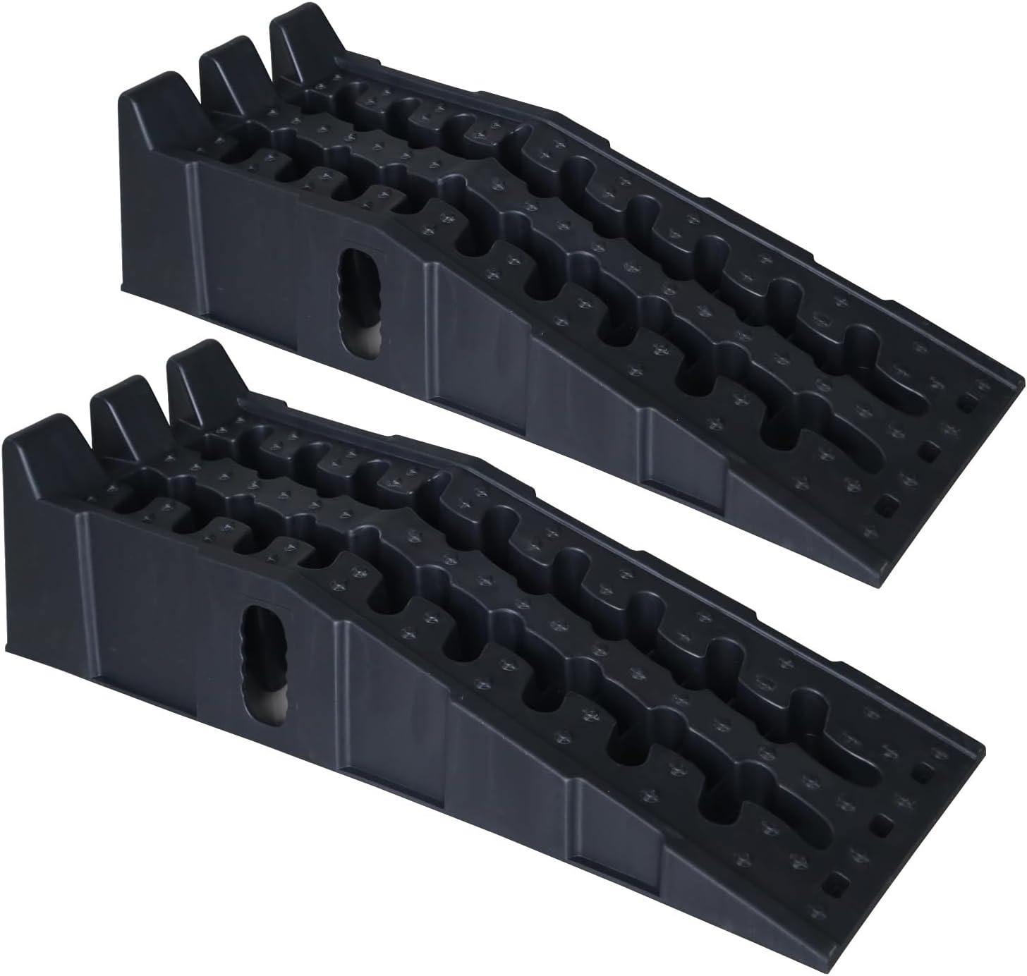 Car Ramps for Oil Changes High Lift 6.7'', Anti-Slip Portable Vehicle Maintenance Ramp Special for Cars Vehicle Lift for Garage