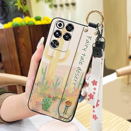 Phone Case Compatible with ZTE Nubia RedMagic11 Pro/11Pro+, Protective Lanyard Oil Painting Dirt-resistant Shockproof Back Cover