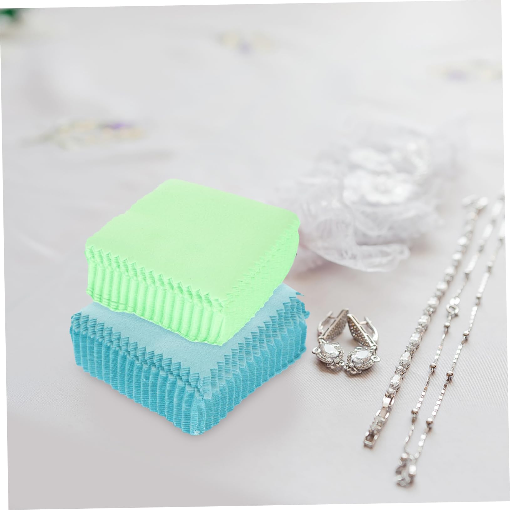 Healvian Silbernes Wischtuch Silberpoliturreiniger Schmuck Silberreiniger Reinigungstuch Für Handy Bildschirme Handy Putztuch Besteck Sauberes Tuch Goldenes Poliertuch Stoff