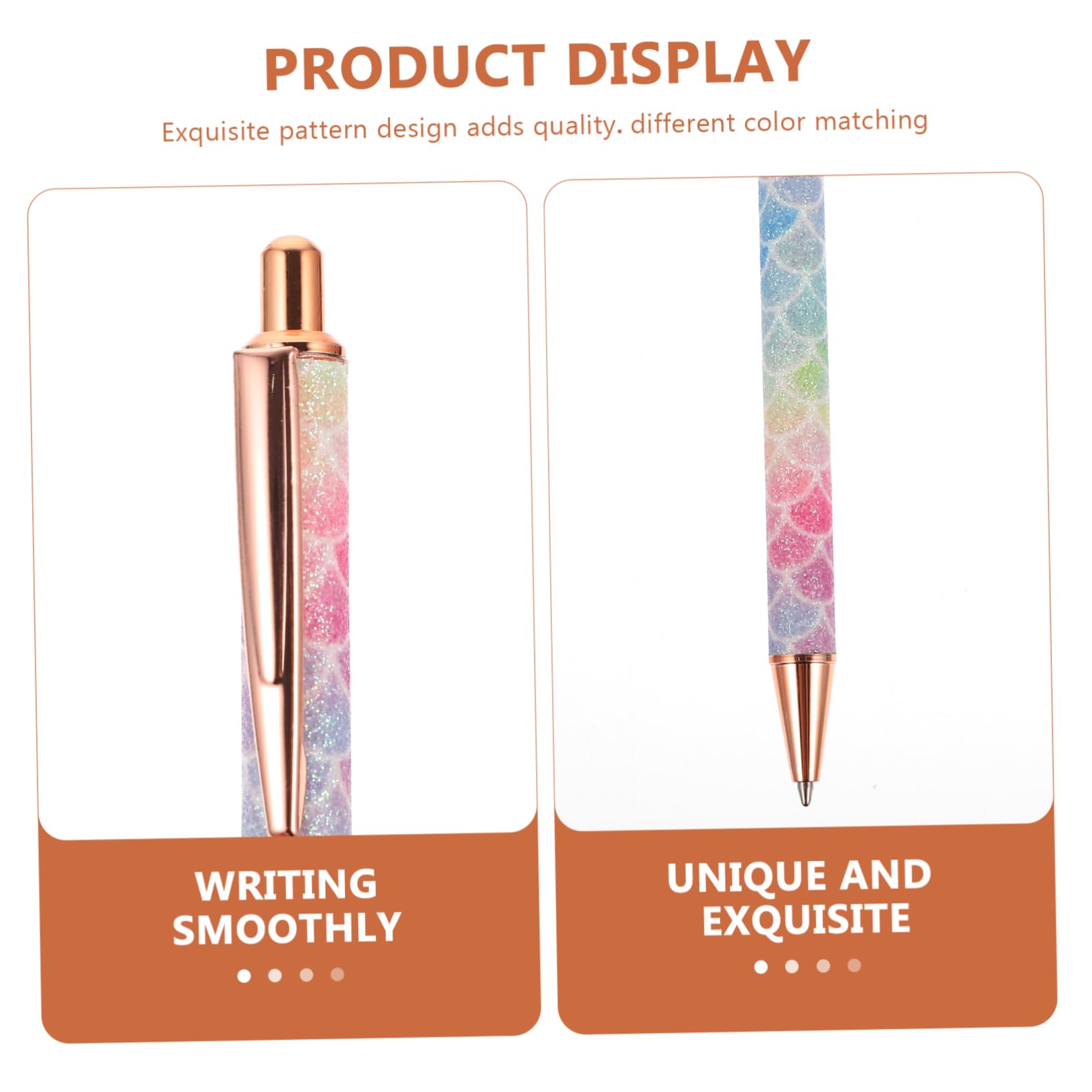 30pièces Stylo à Bille Créatif Rétractable Lot De Stylos à Paillettes Pour Étudiants Et Fournitures Scolaires