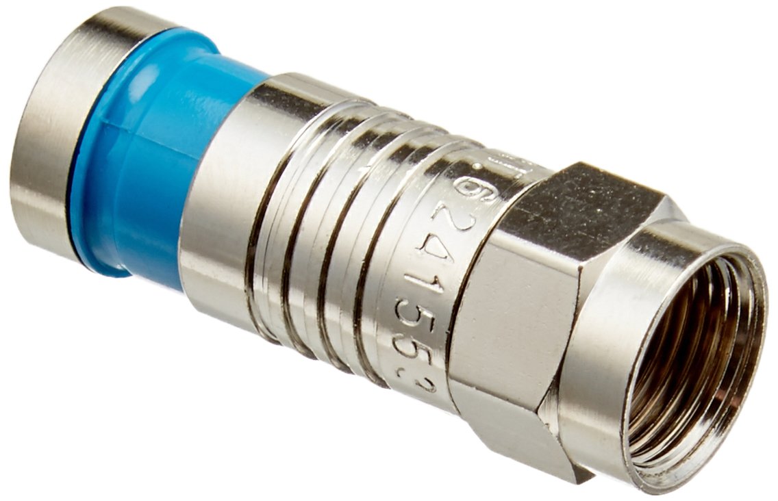 Connecteurs RG6Q Platinum Tools pour installer le cinéma maison sans interférence