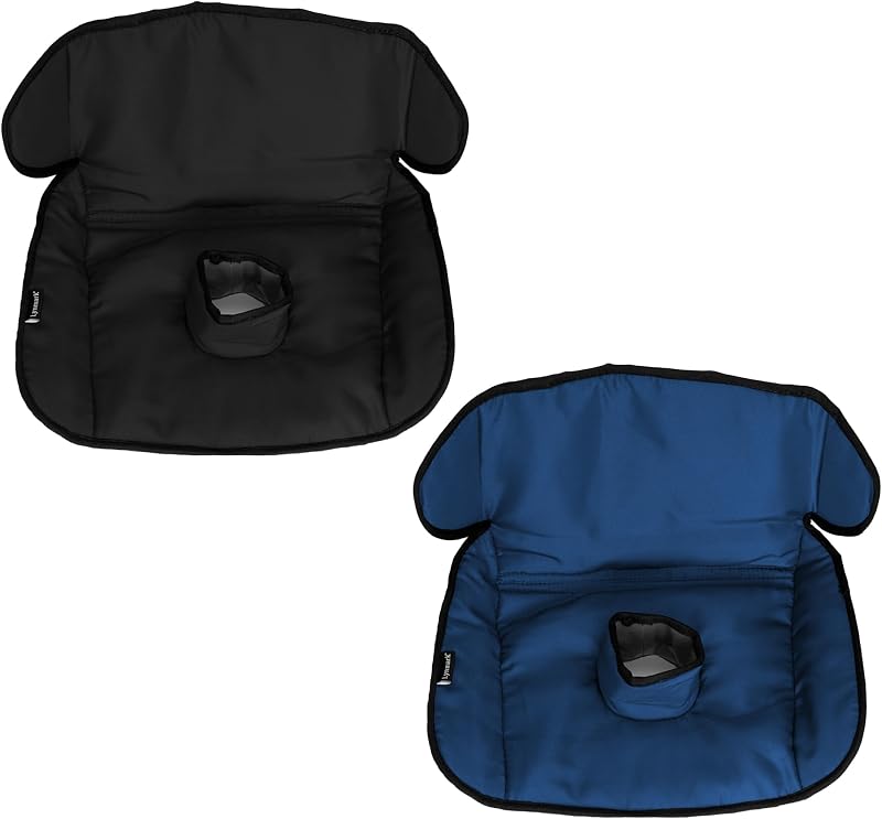 Lynmark® 2X Potty Training Car Seat Protector - Pee Protector, Navy+Black | Waterproof Soft Car Seat Piddle Pads for Toddlers, Baby - Travel-Friendly Washable Liner for Spills, Nappy Leak, Accident