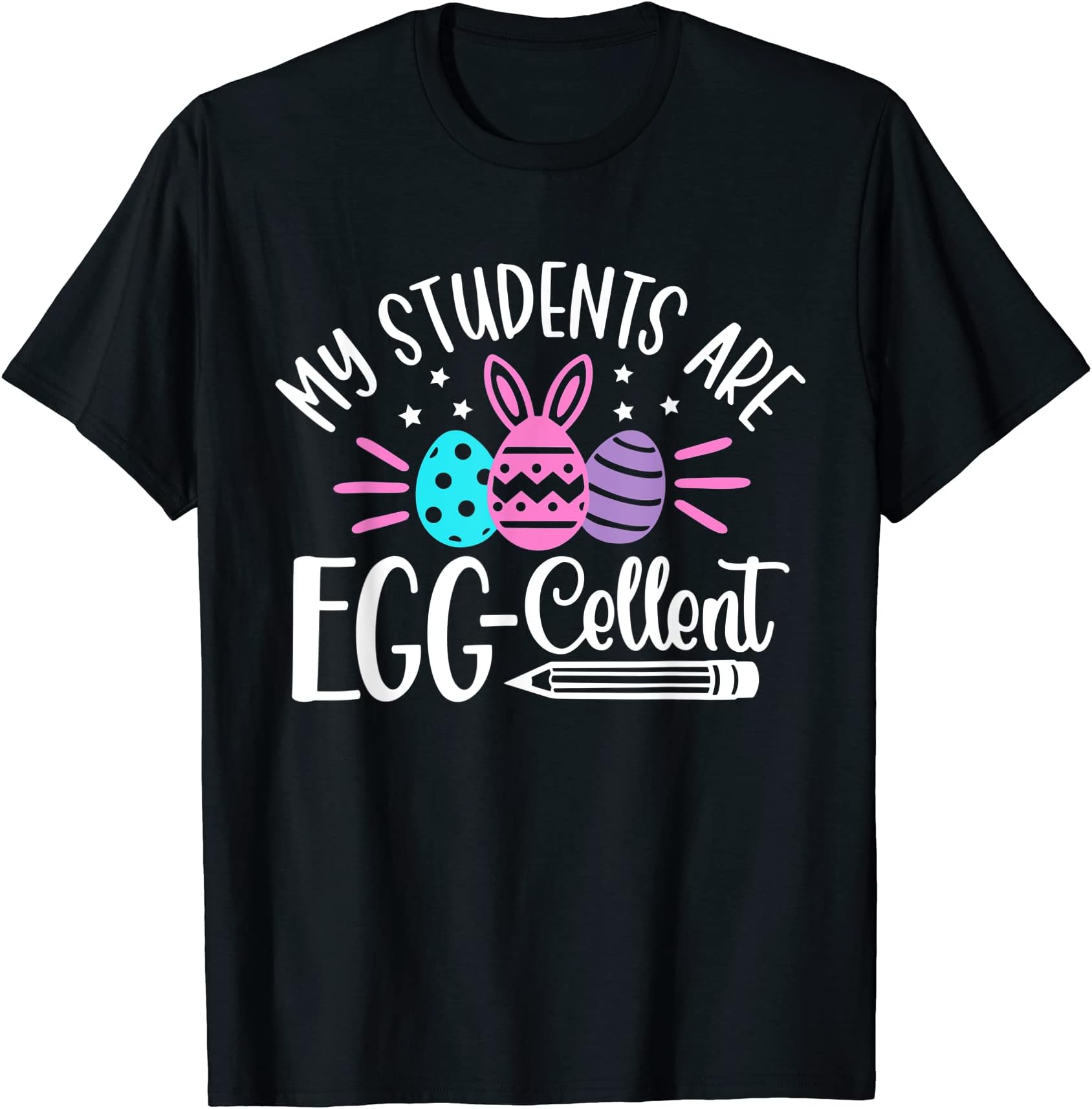 Bunny Easter Day Teacher T-Shirt
