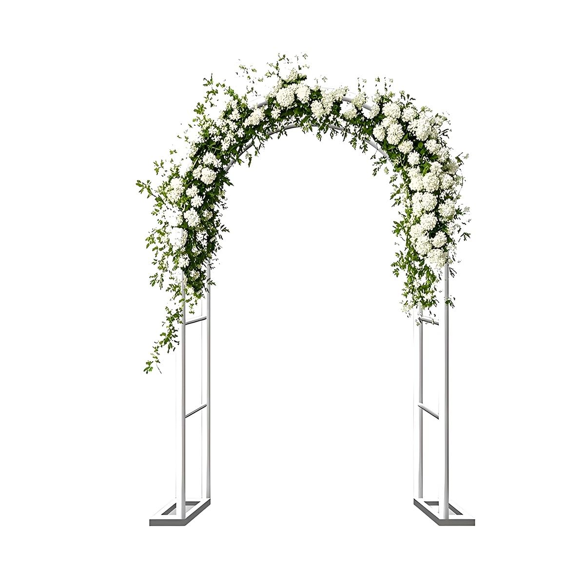 Stylowa 240 cm metalowa kratka ogrodowa idealna na wesela dekoracja wnętrz i na zewnątrz wsparcie dla roślin pnących elegancka biała altana na ceremonie i wydarzenia
