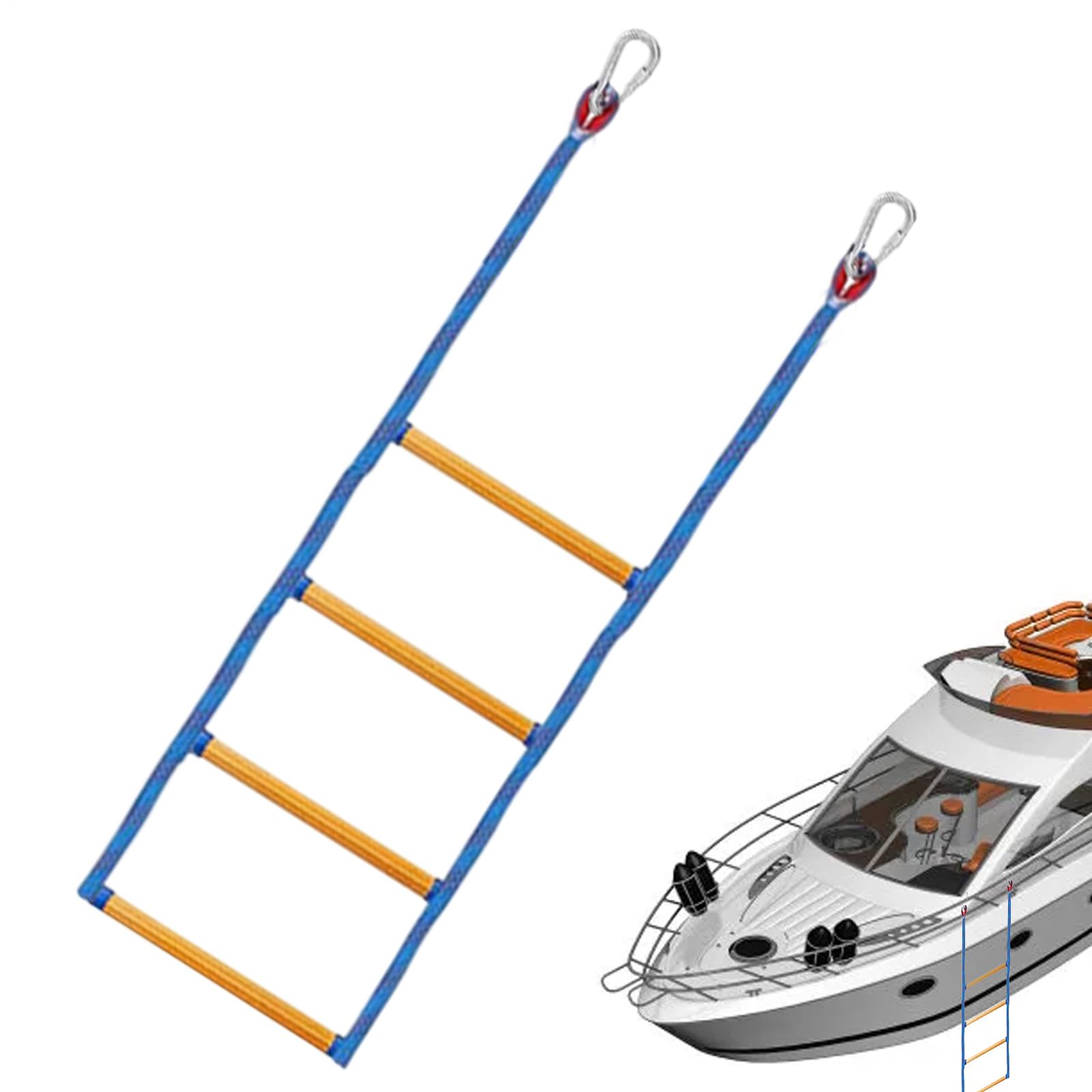 per barche, resistente, per barche, gonfiabili, design portatile, per scalare il nuoto, canottaggio, piscina, lago interno, marina