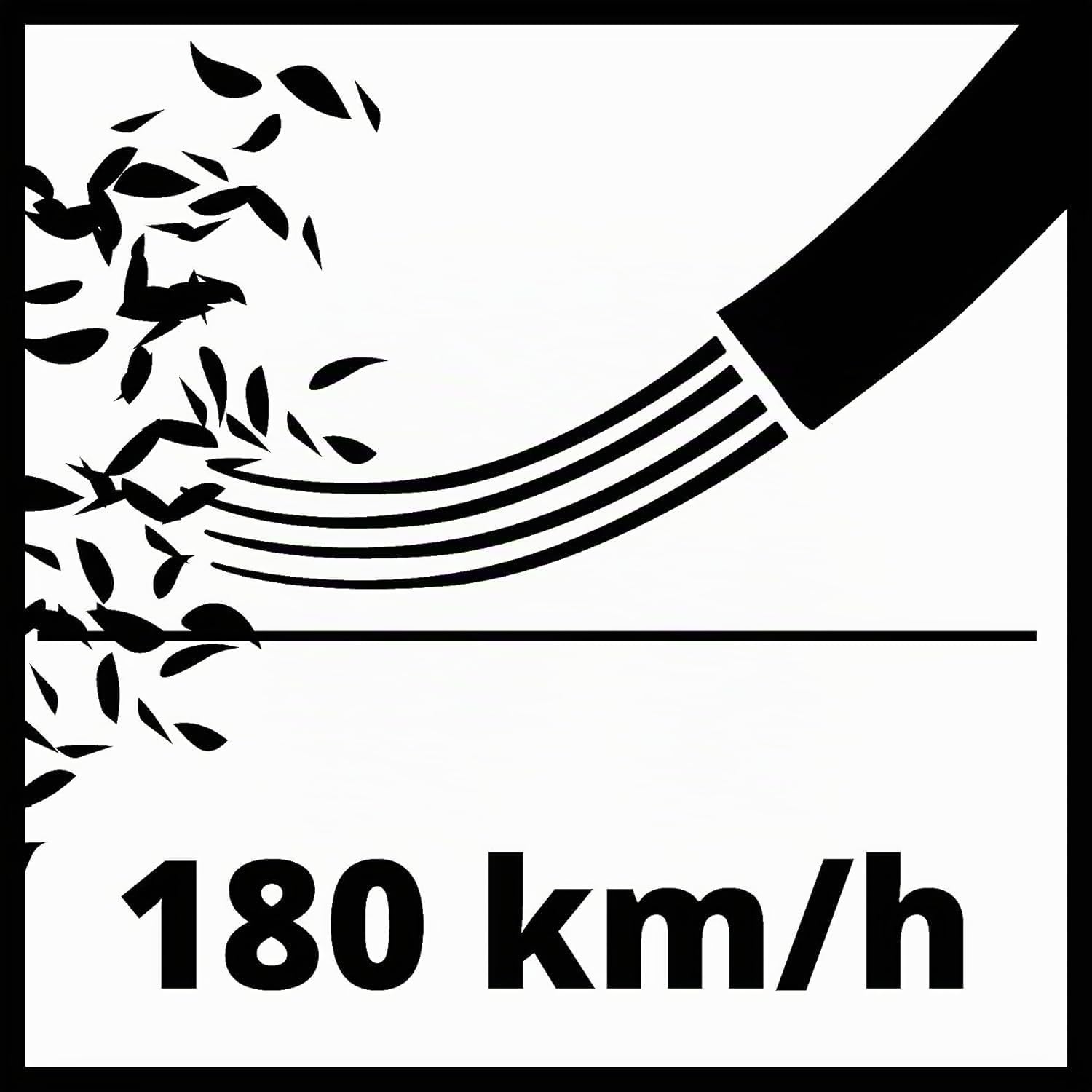 Einhell TE-CB 18/180 Li-Solo Soffiatore a batteria Power X-Change (2 velocità 130 km/h e 180 km/h, con adattatori, senza batteria e caricabatteria)