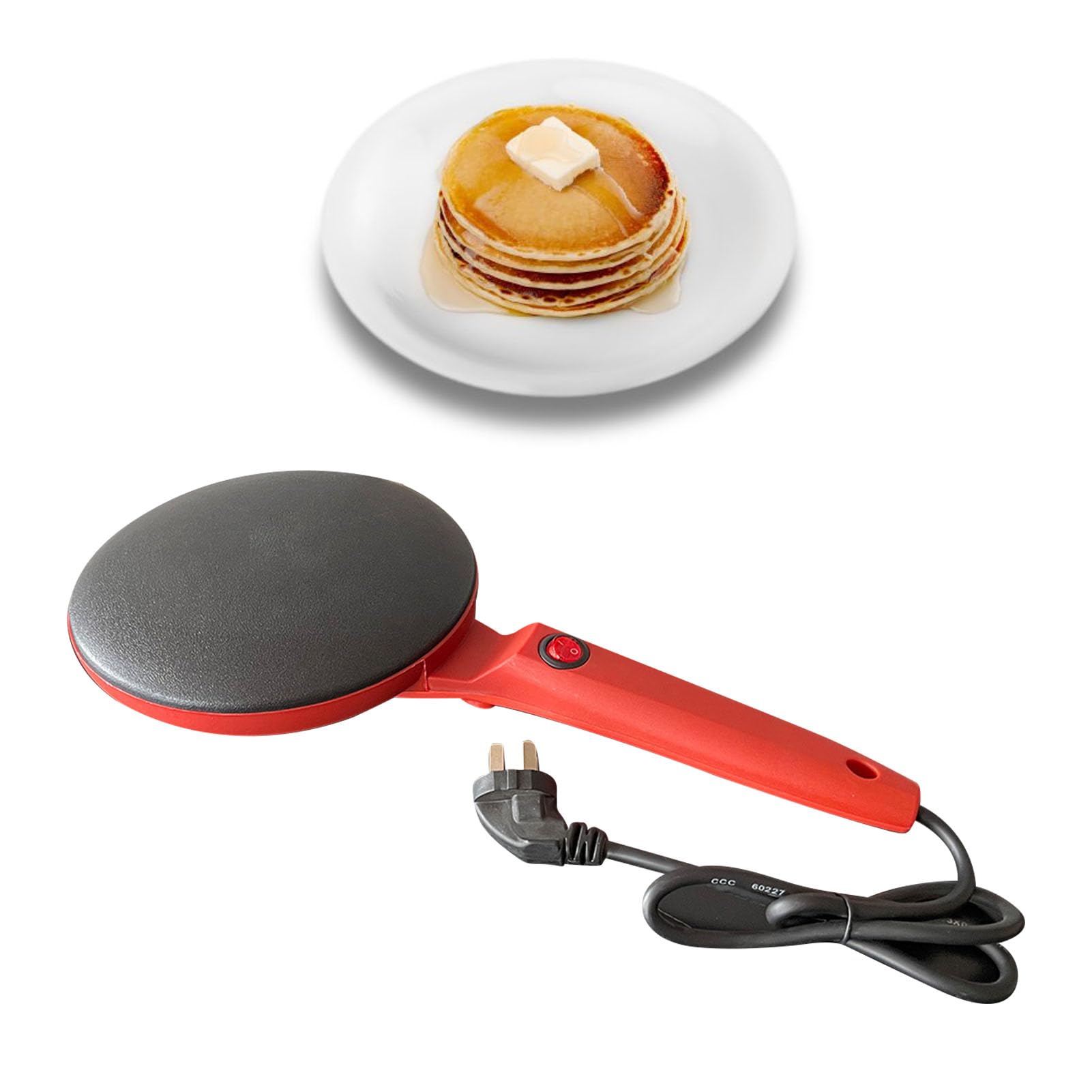 800W Electric Crepe Maker Efficient Portable Pancake Griddle Easy for Home Usage (US Plug AC100?240V)