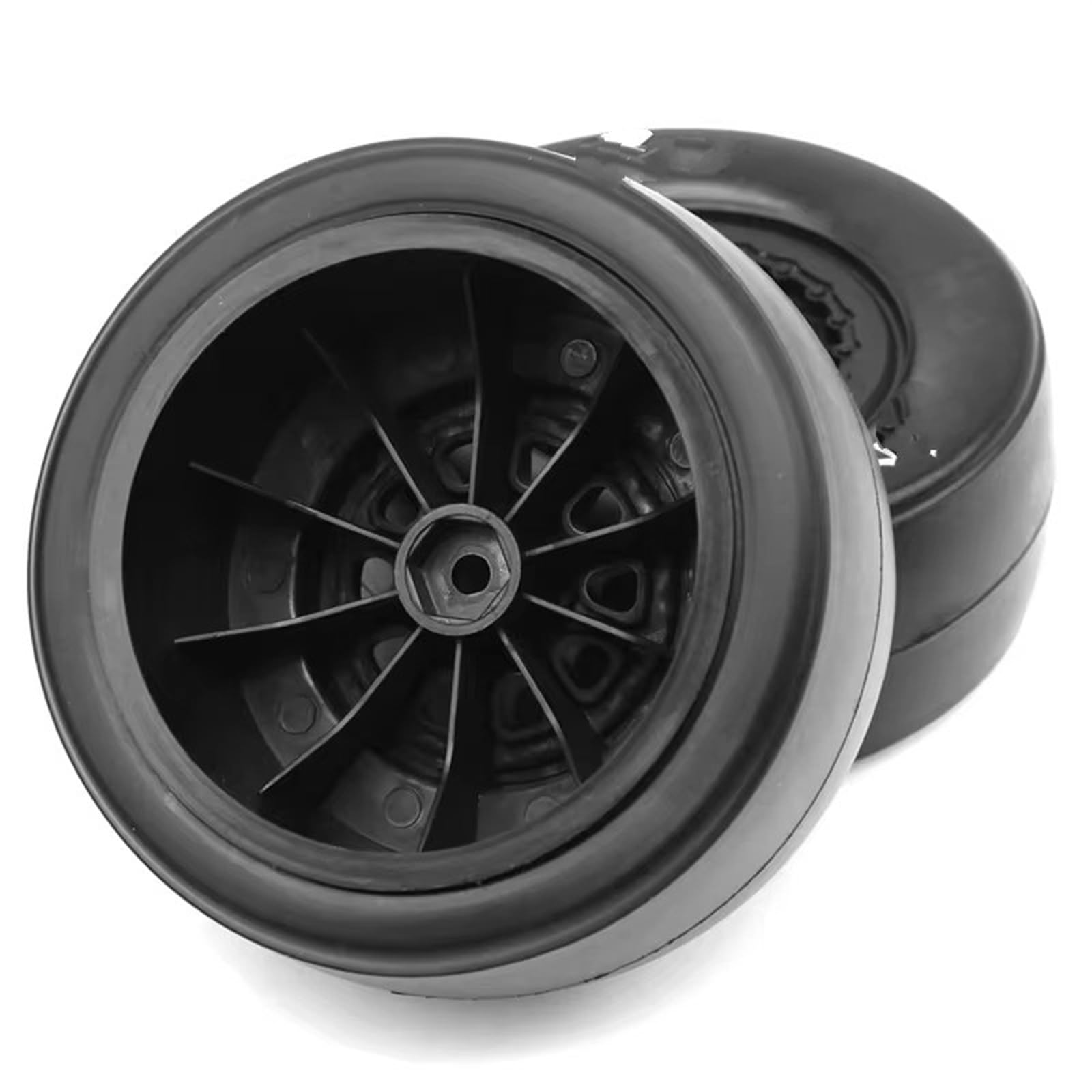 RC Pneus Jante Pneus Et Jantes en Caoutchouc 4 Pièces Hex Black RC Accessoires pour 1:10 on Road 4WD pour Voiture De Course RC 105 Mm