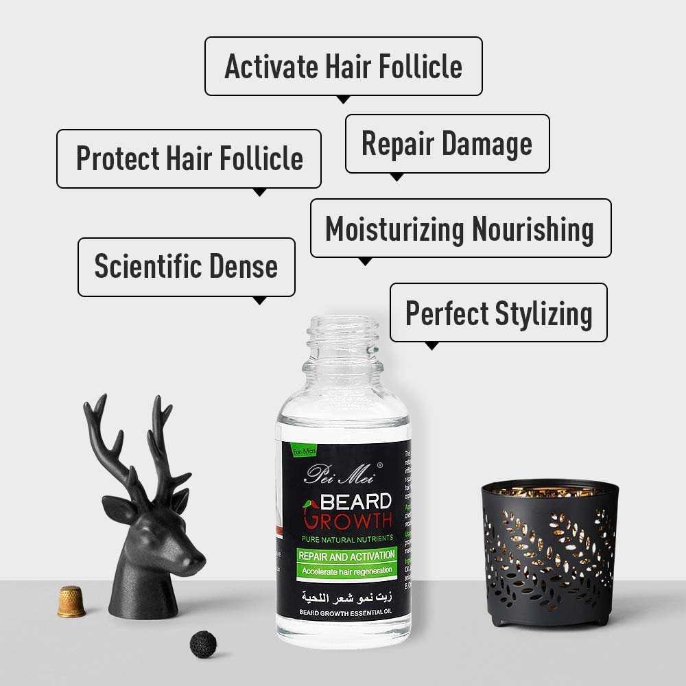 Olio Cura Barba,Duvina olio di barba, Olio da barba, Nutre la barba in profondità favorendo una crescita sana, Beard Maintenance, Olio da Barba per Uomo, Un Ammorbidente per la Barba (30ml)