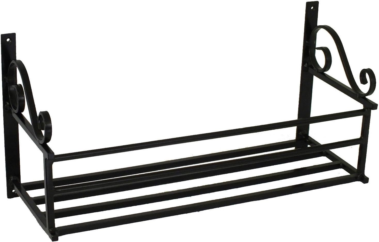 Hand Forged Wrought Iron Wall Planter - Wall Plant Pot Holder- Planter Bracket