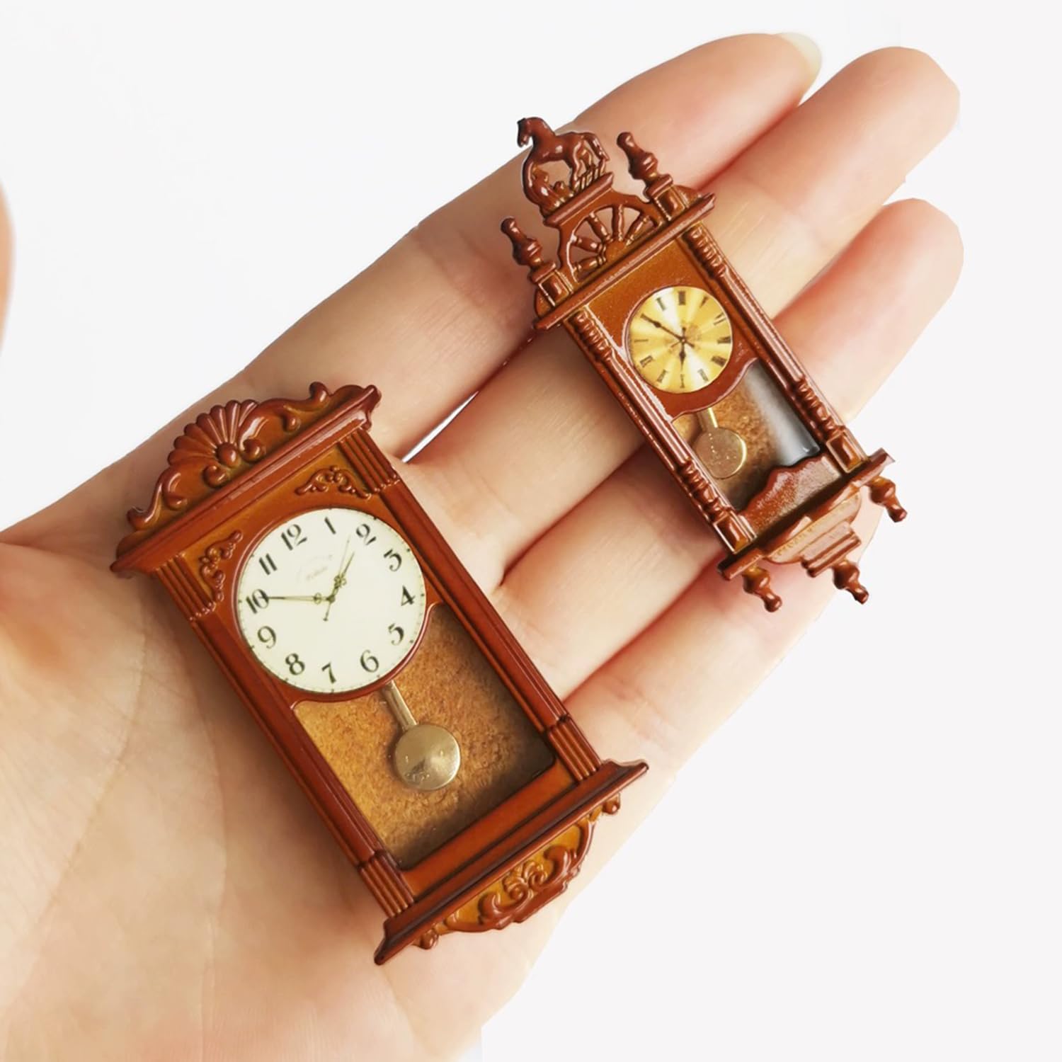 Amazon.com: Dollhouse Miniature Clock, Vintage Mini Wall Clock