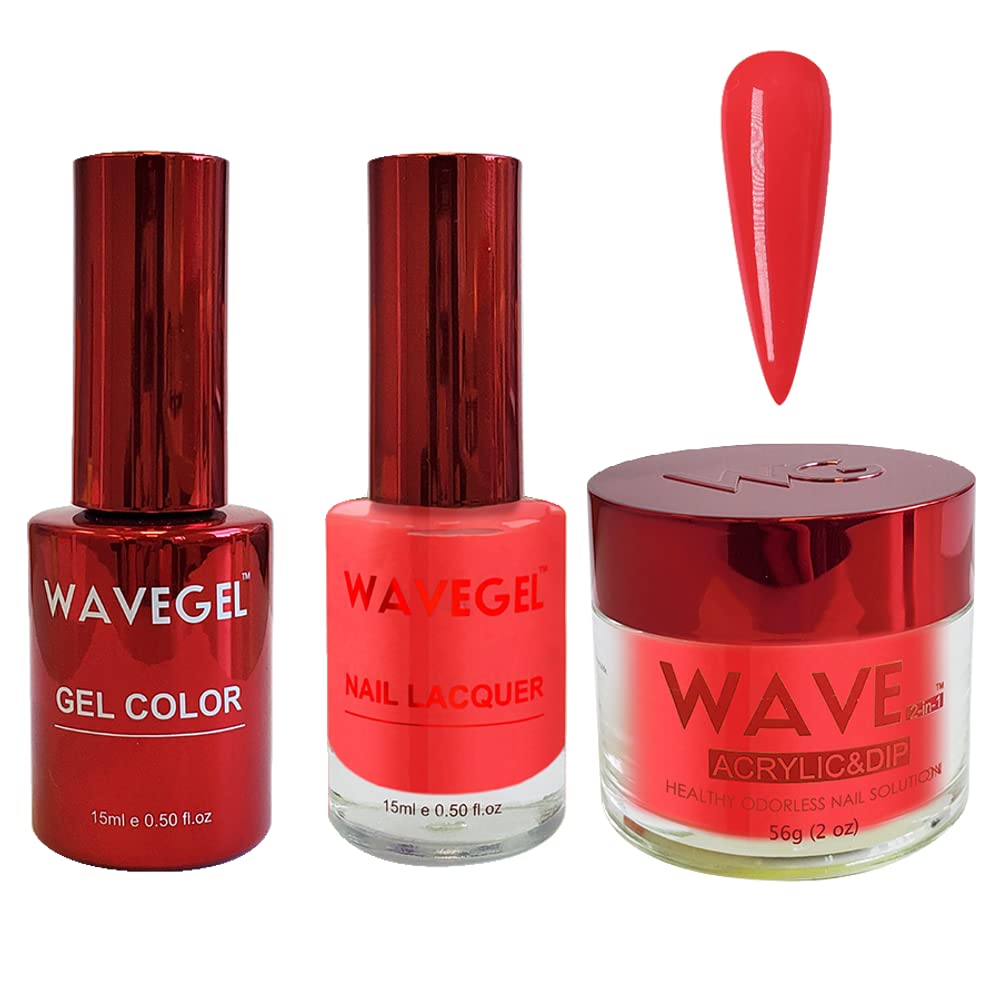 WAVEGEL Soak-Off Gel, Nail Lacquer & Acrylic/Dip Powder Matching Set - Queen Collection - #056 Regent