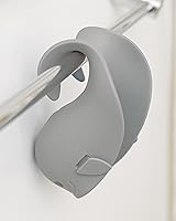 Vista 5 de Skip Hop Cubierta para boquilla de baño para bebé, ajuste universal, color gris MOBY