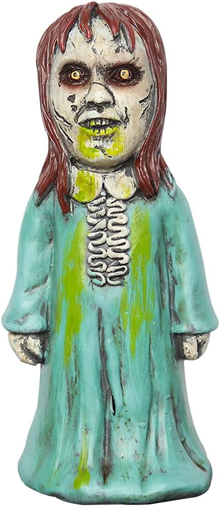 Horror Movie Garden Gnomes Decoration Statue Nightmare Statues Michael Myers Freddy Jason Leatherface 5 inch Figurines Outdoor Lawn Decor (The Devil Girl)