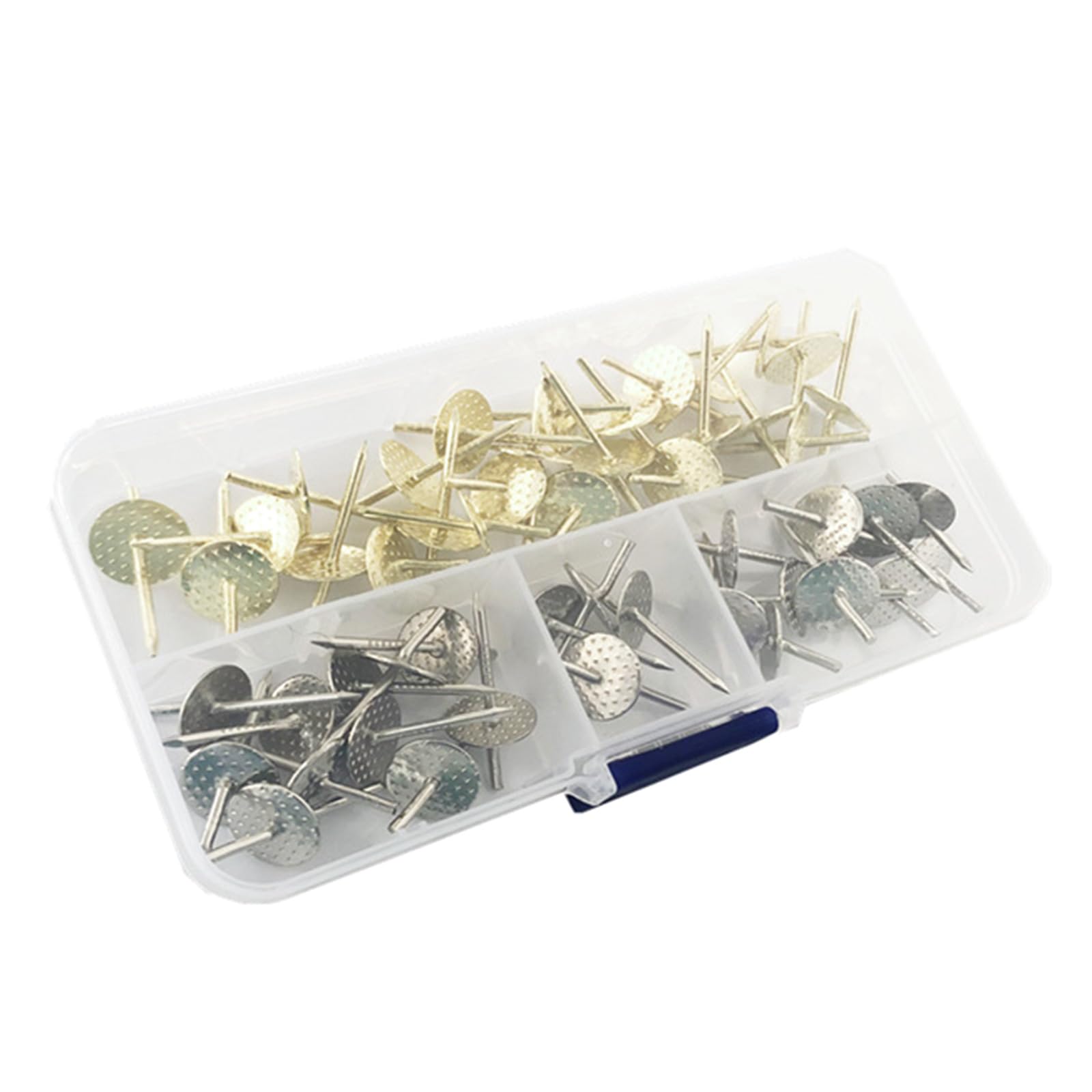 Msioytog Multicolor 50Pcs Gold And Silver Picture Hangers Nails Hook For Photo Frames And Hanging Tacks Easy To Use Clock Hanger Artwork Display Hangers