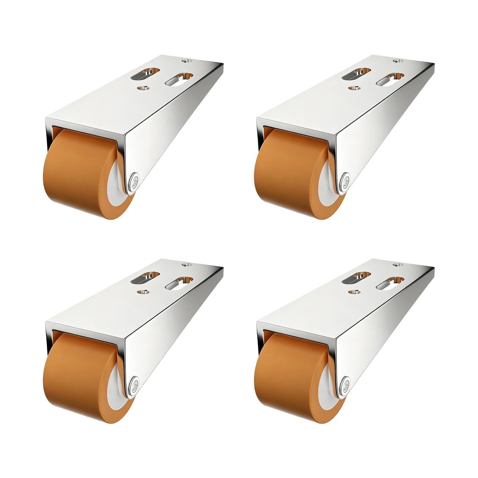 Roulettes de sol multifonctionnelles à profil bas pour table et bureau