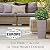 Mueller M-Resin Heavy Duty Tall Planters for Outdoor Plants, Indoor Grande Plant Pots, Boxes, Trees, Flower Pots, 2-Piece Set, 18”, Modern Design, Built-in Drainage, Front Porch Decor, Mocha