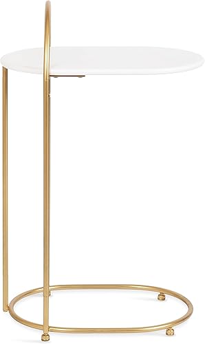 Miniatura 8 de Kate and Laurel Caplan Modern Capsule C - Bandeja de TV o mesa para computadora portátil para sala de estar, decoración del hogar, 20 x 13 x 33