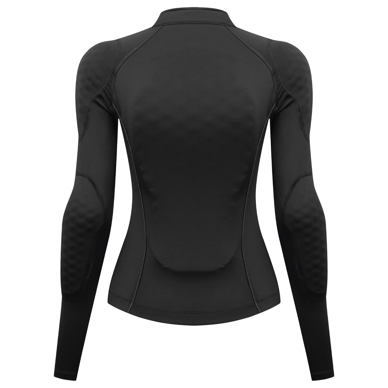 Domary Damen-Mesh-Jacke, Gepolstertes Motorrad-Shirt, Sommer, Weiche Rüstung, Sport-Schutzausrüstung, Hochelastischer Yoga-Stoff, Reflektierende Streifen, Atmungsaktiv, Dehnbar, für