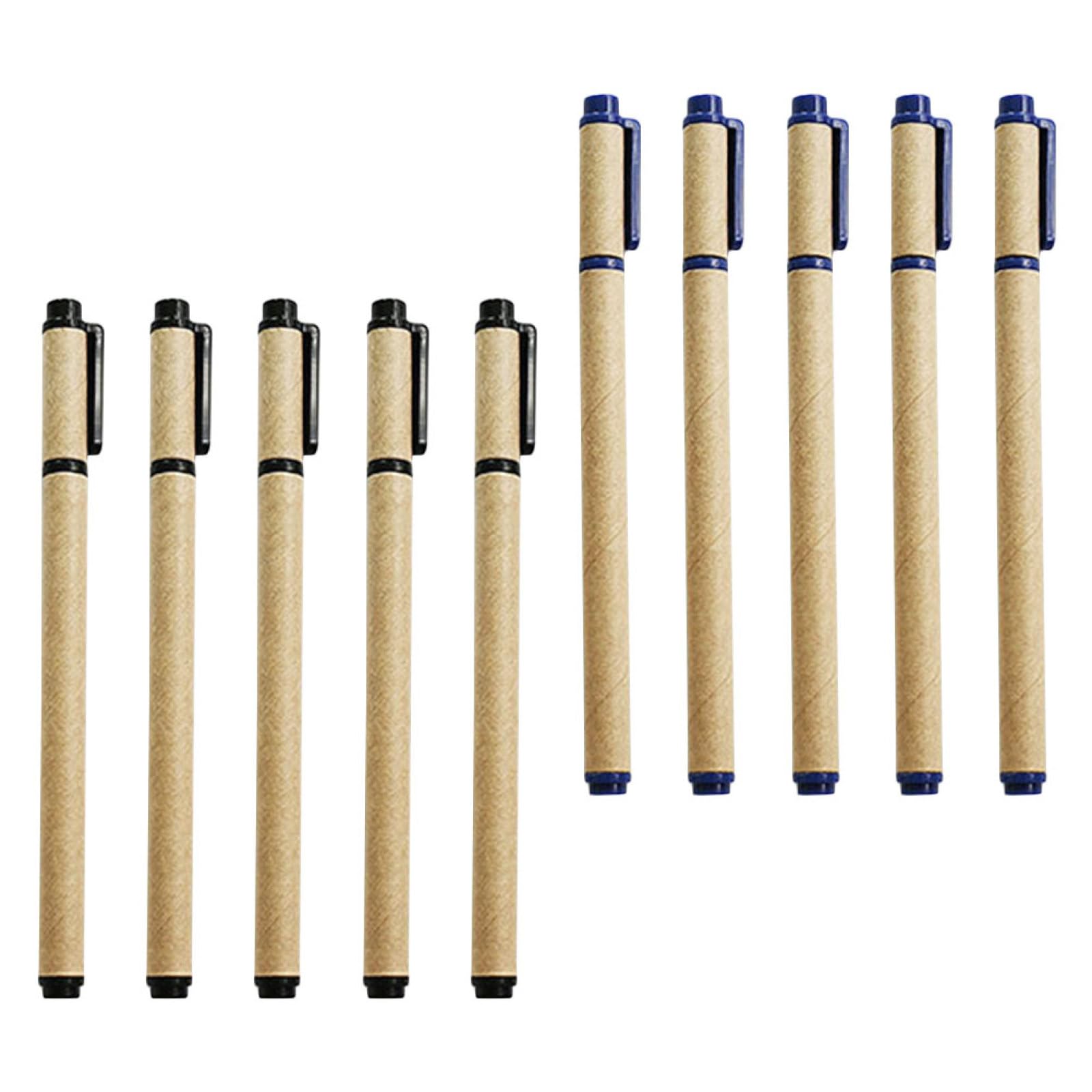 Tofficu 50piezas Bolígrafos De Gel Para Tinta De Secado Rápido Para Escritura y Exámenes Diseño Kraft