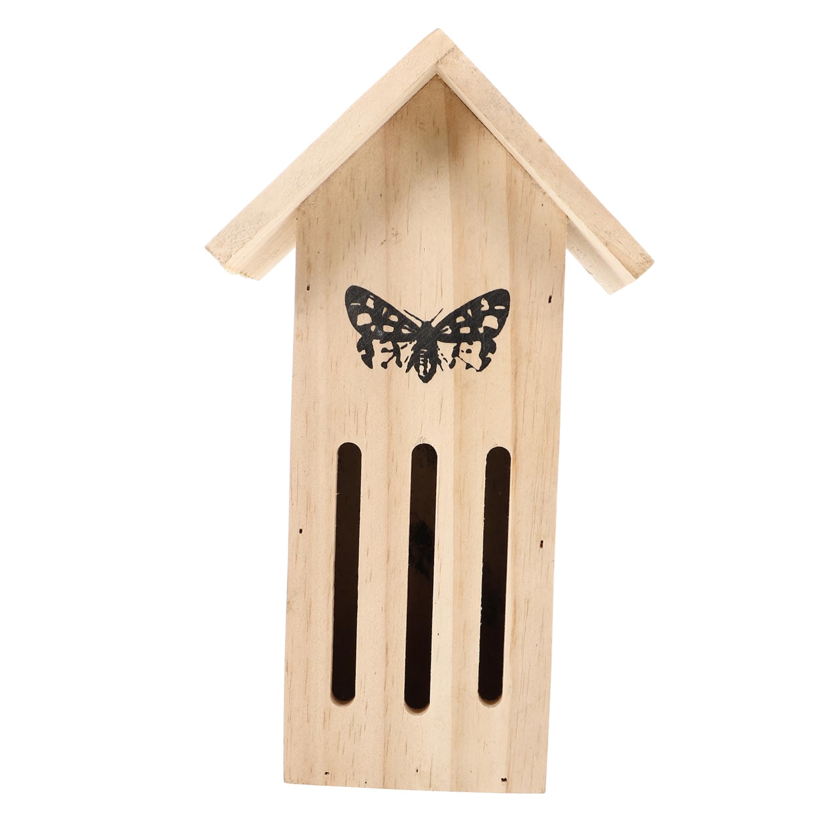 Happyyami 3stücke Holz Schmetterlingsfuttermittel Haus Wetterfestes Insektenhotel Für Garten Einladende Natürliche Holzstruktur Als Schmetterlingshabitat Und Dekoratives Element Im Freien