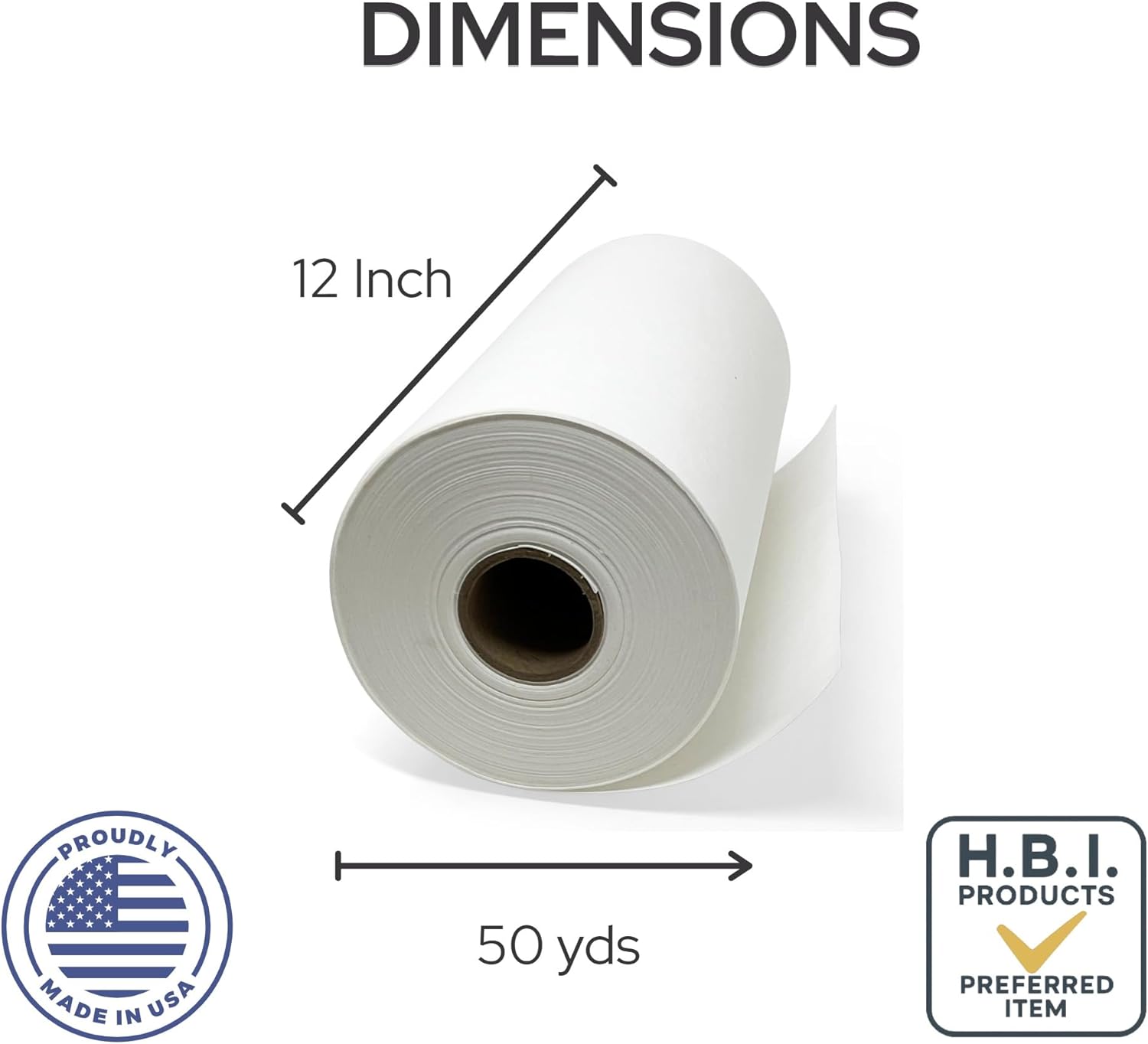 H.B.I. Products Tear Away Machine Embroidery Stabilizer - 1.8 Ounces Medium Weight 12" x 50 yd Tearaway - Image 3