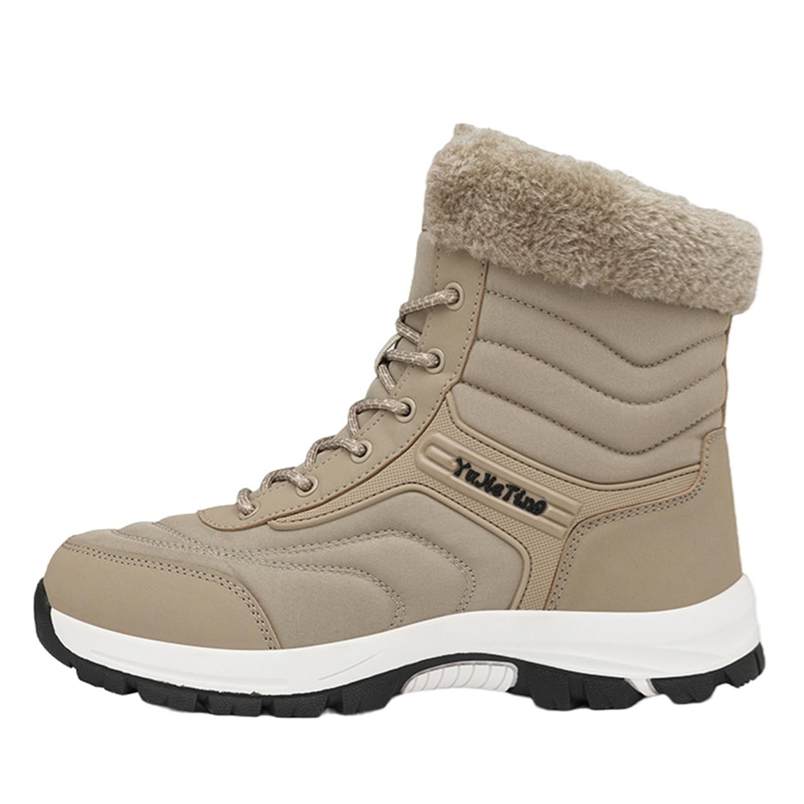 Bottes de randonnée d'hiver unisexes | Chaussures d'extérieur doublées pour le quotidien, la randonnée