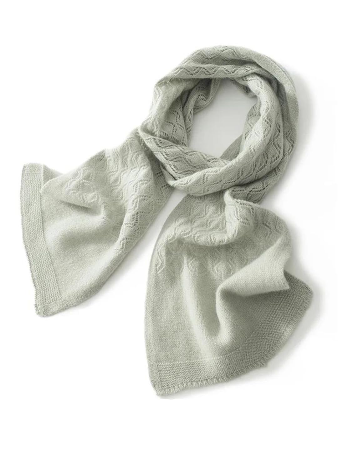 Bufandas de cachemira de invierno para mujer, diseño jacquard de color sólido, bufanda de cuello cálido