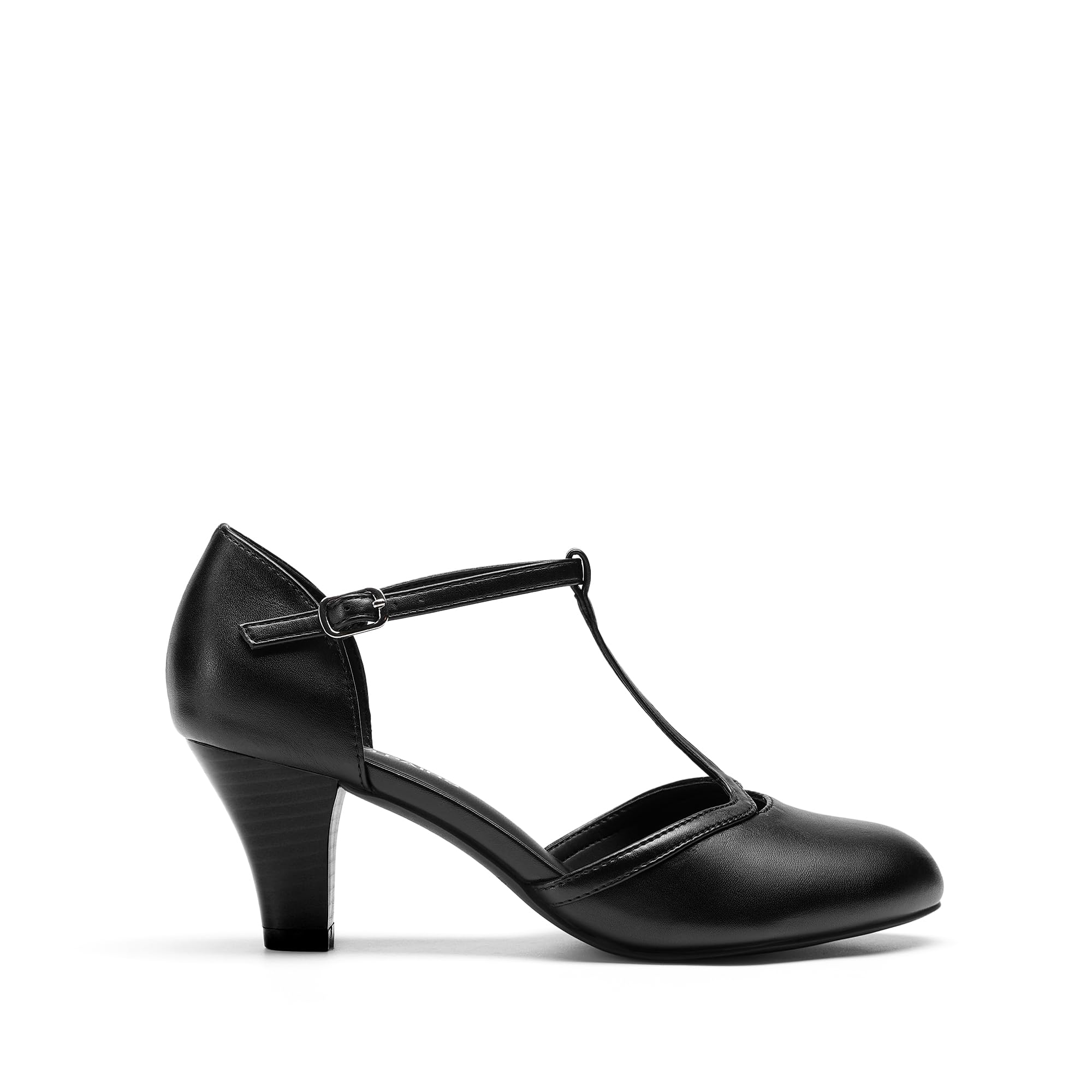 DREAM PAIRS Zapatos de Tacón Mujer Comodos Vestir, Tacones Mujer Tacon Mujer con Correa en el Tobillo