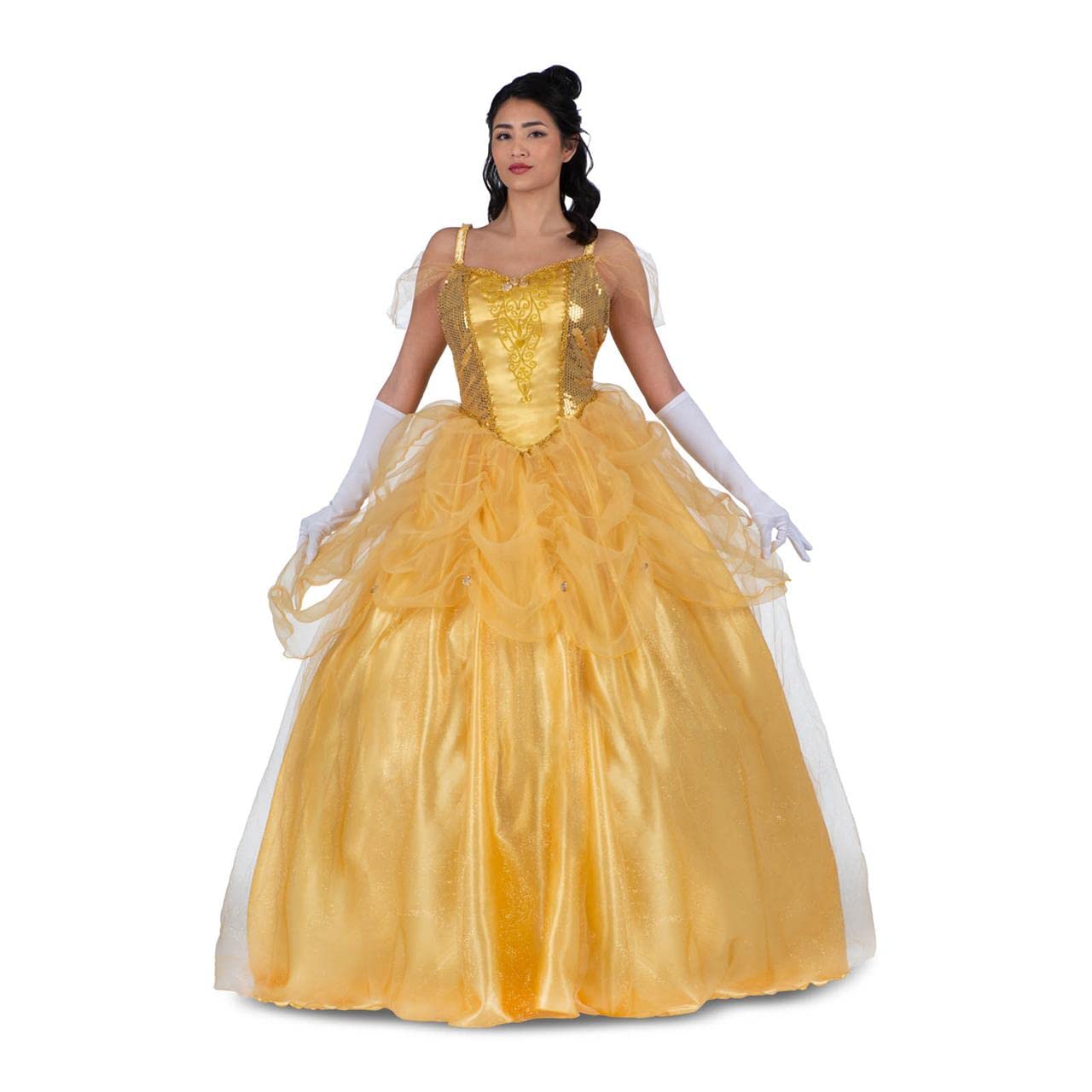 VIVING Disfraz Princesa Bella Encantada M (Vestido, guantes y enaguas)