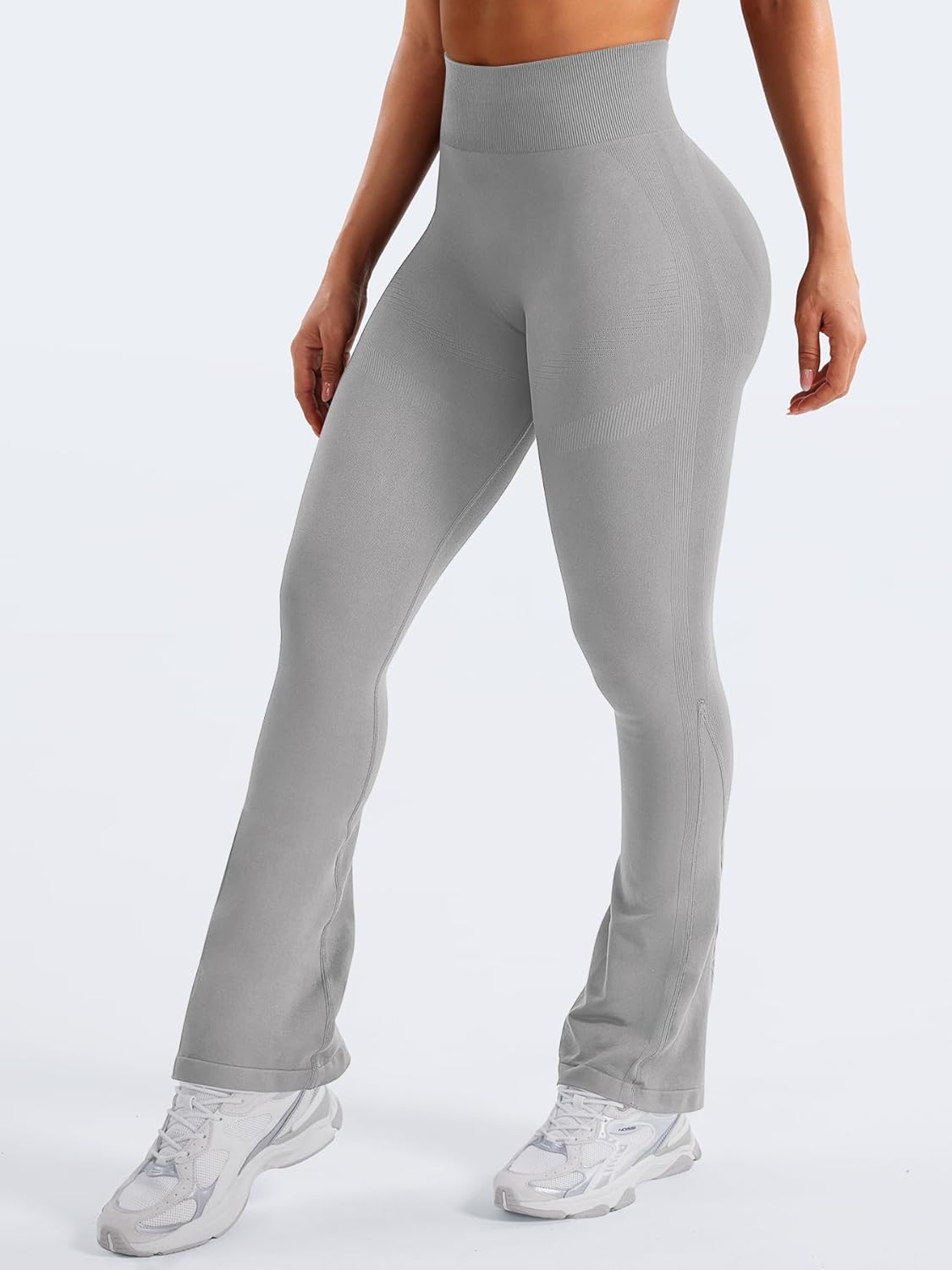 YEOREO Women's Mini Flare Workout Butt Lifting Hidden Scrunch Seamless Yoga Legging Pants - Image 7