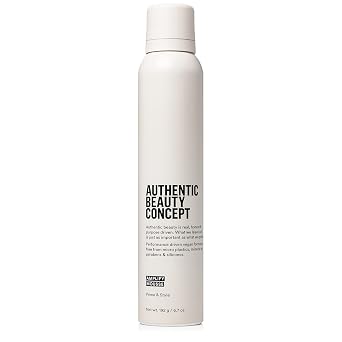 Authentic Beauty Concept Amplify Mousse | Volumizing Mousse | Lightweight Medium Hold Styling | Heat Protection | All Hair Types | Vegan & Cruelty-free | Silicone-free | 6.7 oz