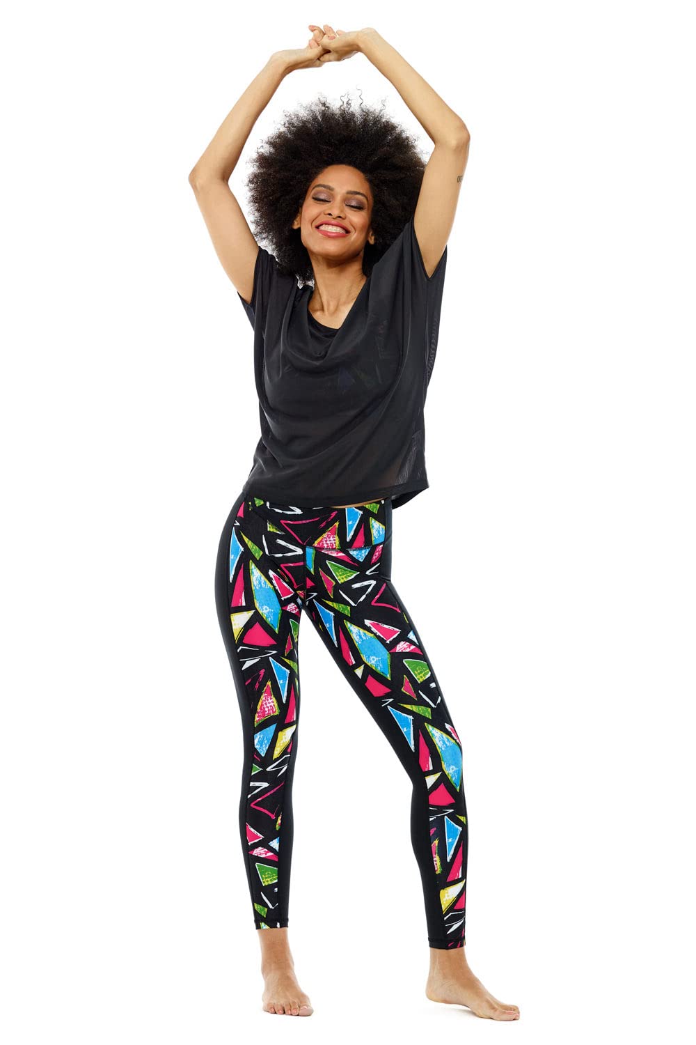 WINSHAPE Winshape Damen Funktionelles, Leicht Transparentes Mesh-Dance Top Dt105 T-Shirt Donna (Pacco da 1)