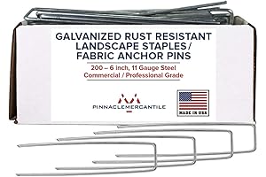 Pinnacle Mercantile Galvanized Staples for Garden