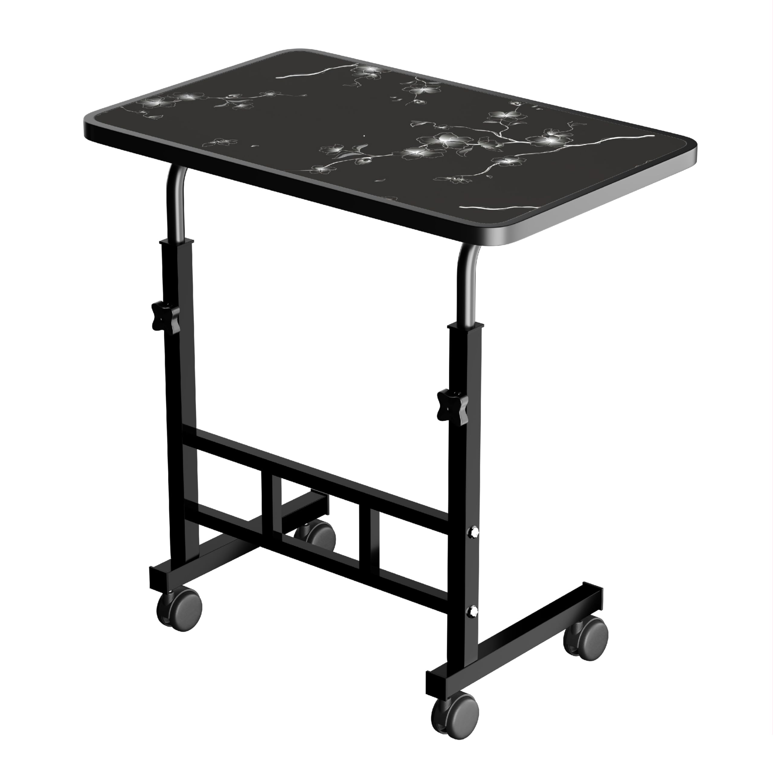 SOLIAM Multi-Purpose Laptop Table, Study Table| Heavy Duty Bed Table| Adjustable for Height, Portable for Office, Work Form Home | DIY Table, Easy to Asembl (ADJS Flower)-image-44