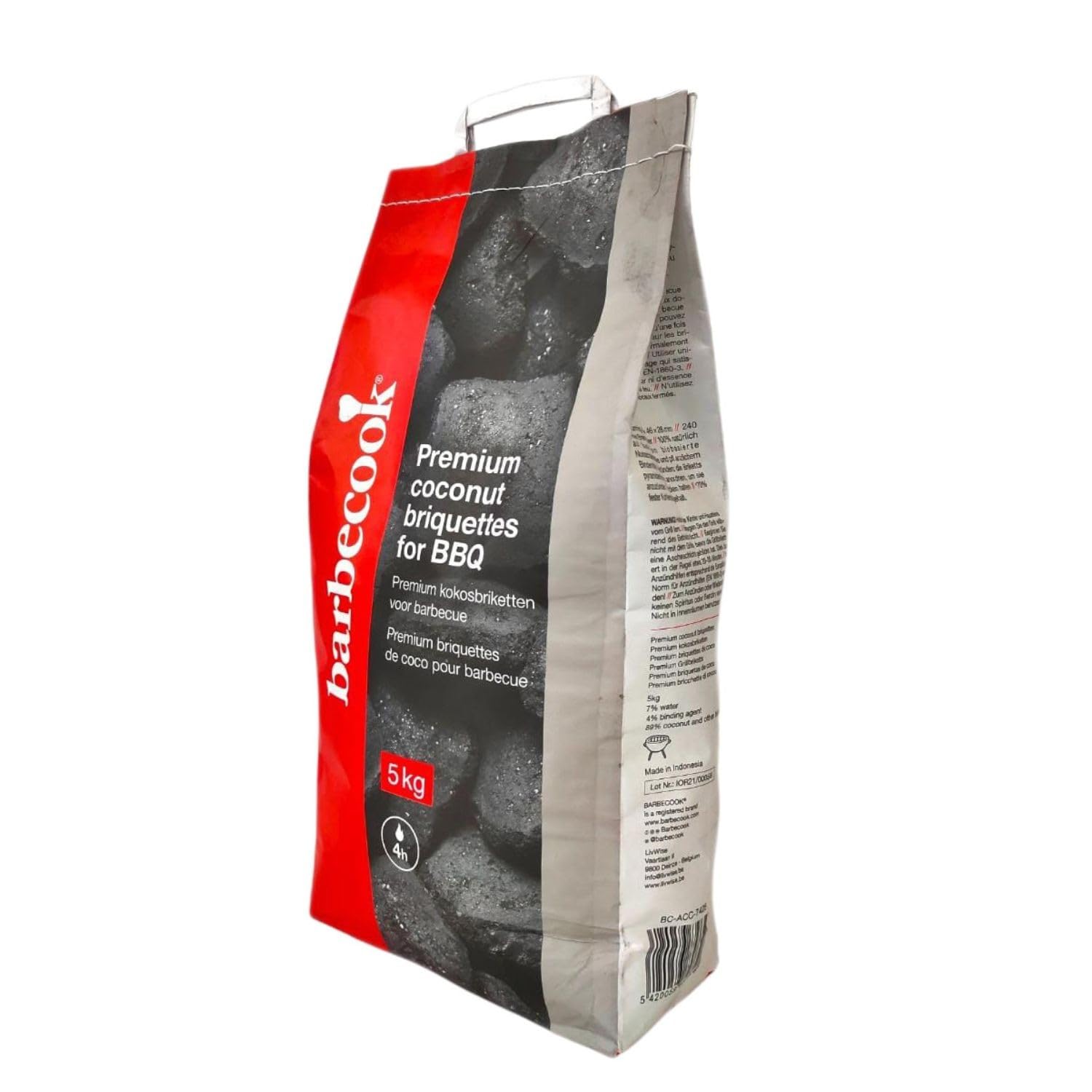Bricchetti Barbecue Gusci Noce di Cocco Carbonella 5 Kg