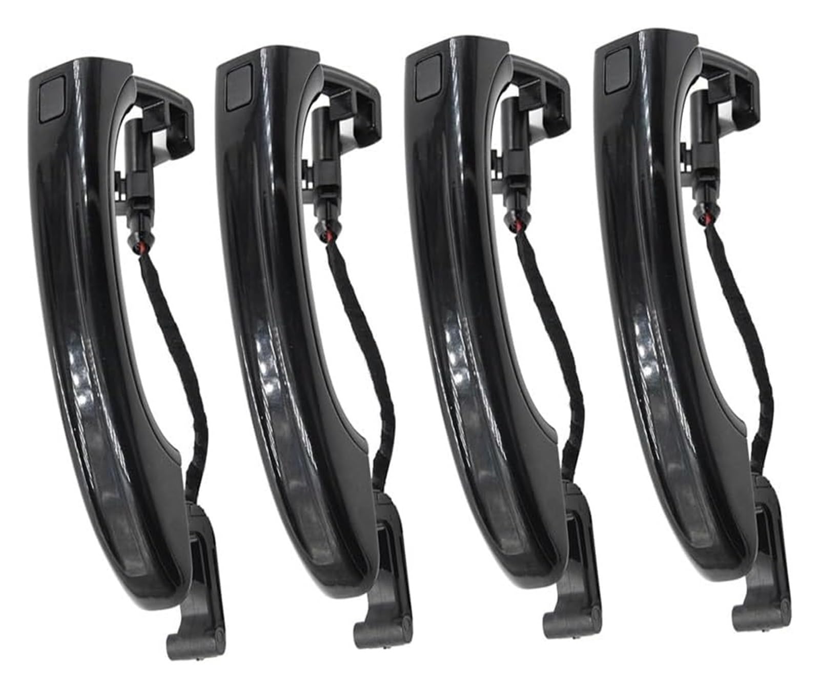 QWQTHGS Car Exterior Door Handle Cap for Q7 2007-2015 4L0837205A 4L0837205B 4L0837207A 4Pcs Smart Sensor Exterior Door Handle(4pcs Old Black)