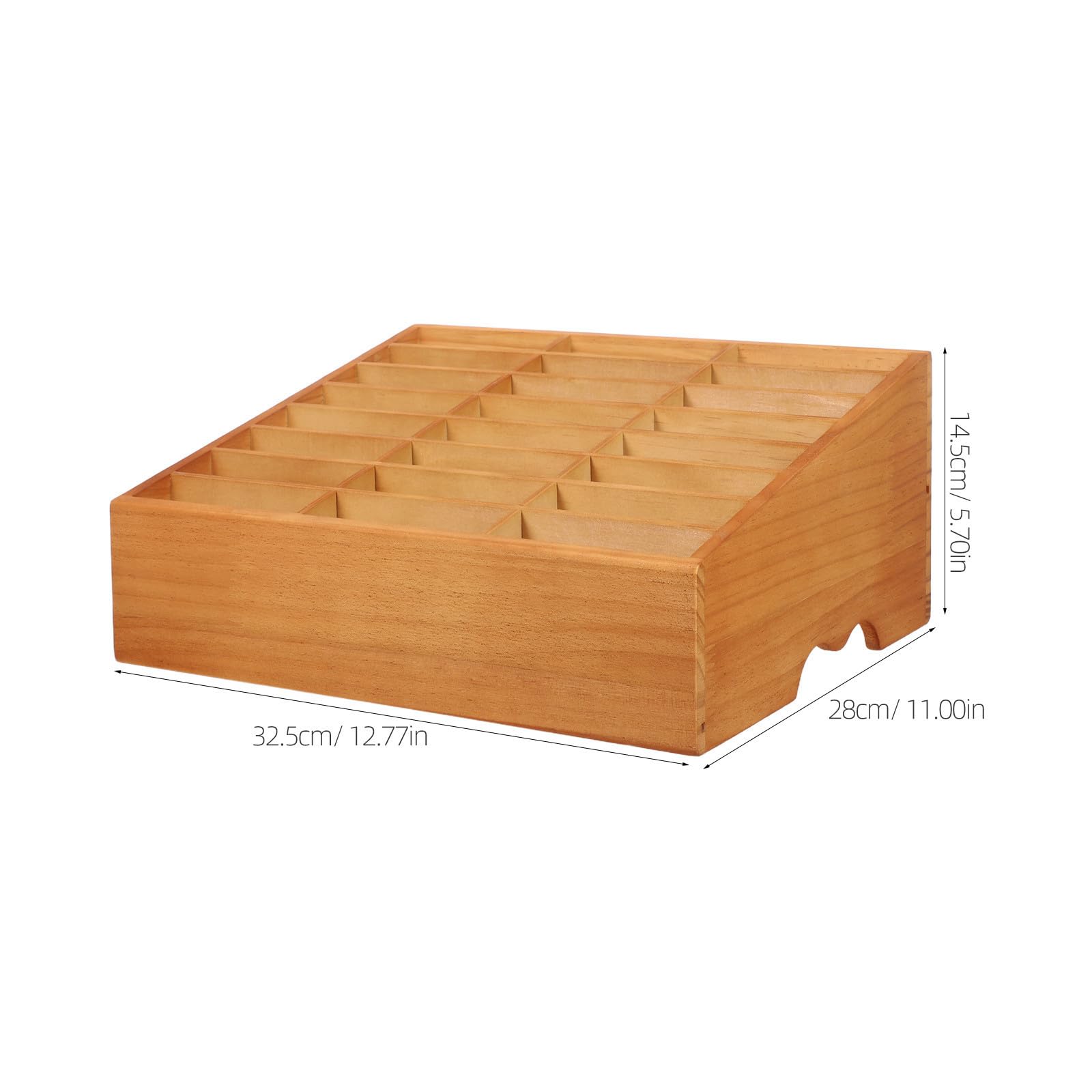 Beaupretty Boîte de Rangement à 24 Compartiments en Bois