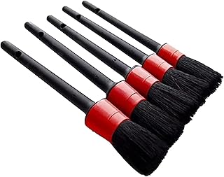 PMUYBHF 5 Pack Car Interior Cleaning Soft Brushes, Car Interior Beauty Brush, Car Interior Dusting Brush, Suitable for Cleaning Car Interior or Exterior, Air Conditioning Vents, Leather, Computers