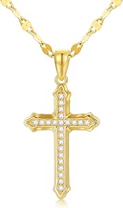 SISGEM 14K Gold Pearl Necklace For Women - 16"-18" Cultured Freshwater Pearl Choker, Gift For Mom, Wife
