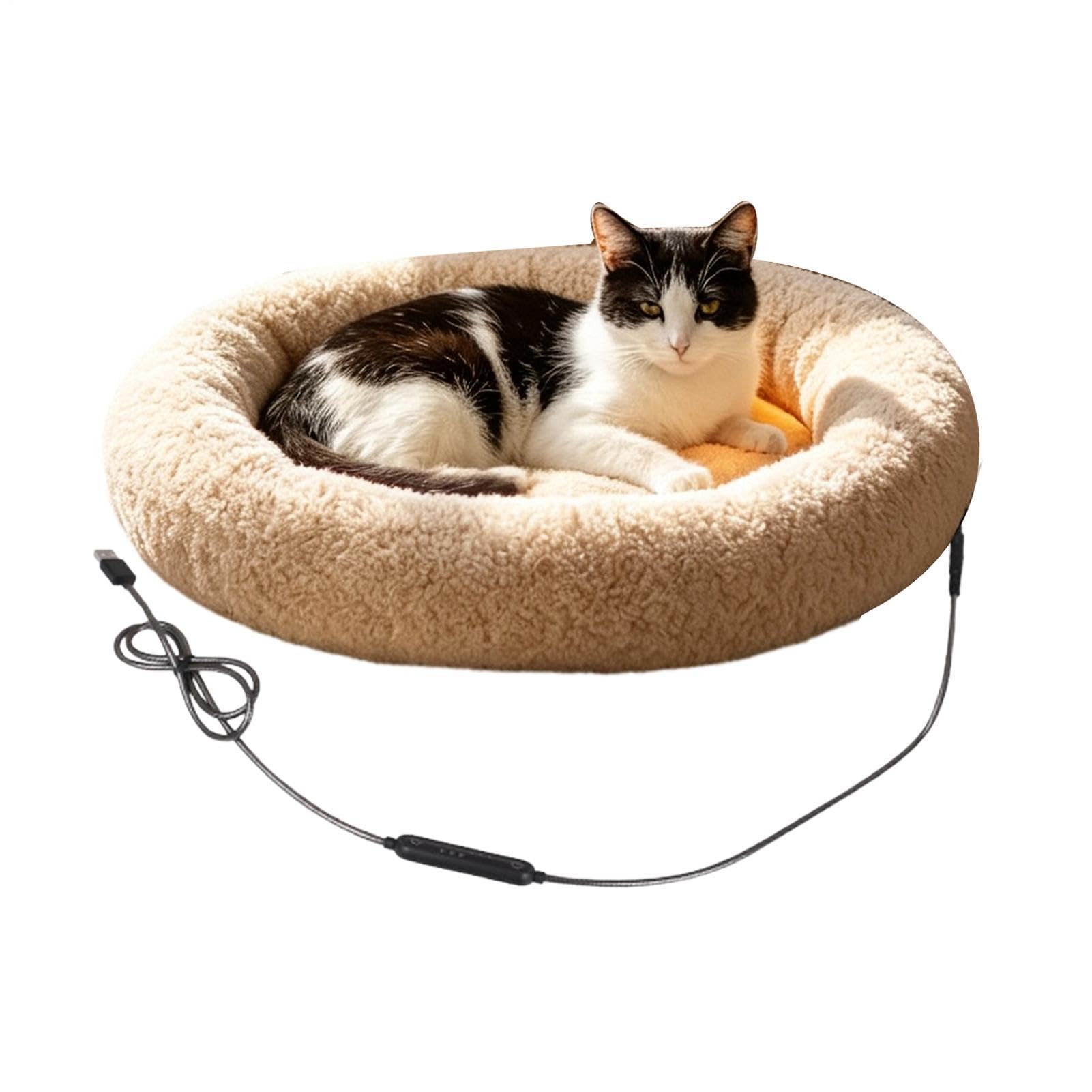 Cuccia Riscaldata per Animali Domestici 3 timer cuscino pet morbido